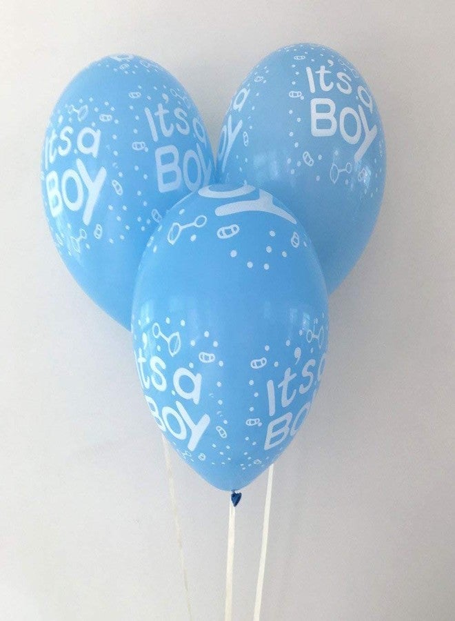 AMFIN® Pink & Blue Baby Shower Balloons with Curling Ribbon/Its A Boy and Its A Girl Combo for Welcome Baby Party Decoration (Pack of 30) - Image 4